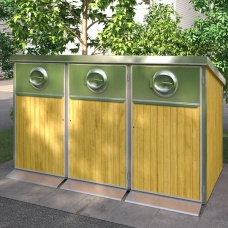 Kärlskåp i trä 3 x 660L