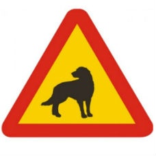 Varningsskylt - hund