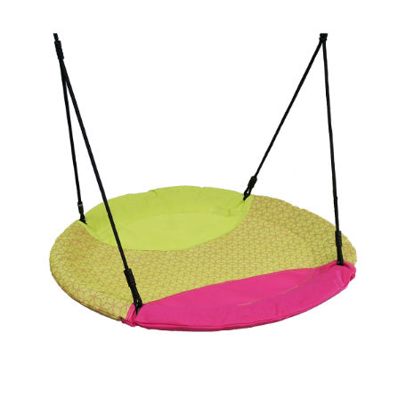 Rund kompisgunga lime/cerise 