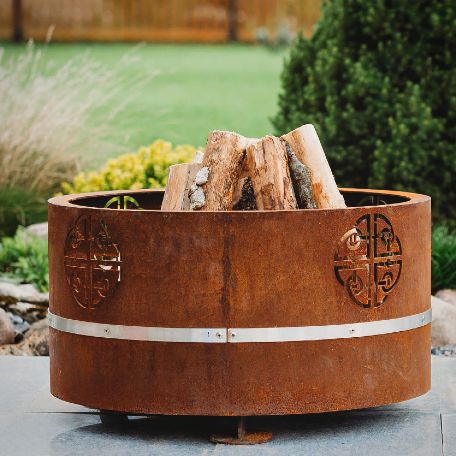 Eldstad Lucas-Mini i Corten