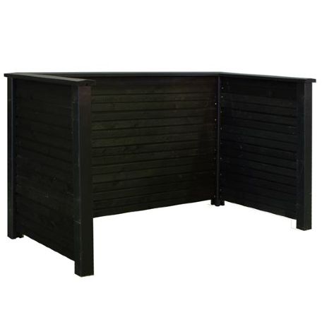 Avfallsskjul Plank Profil i Svart