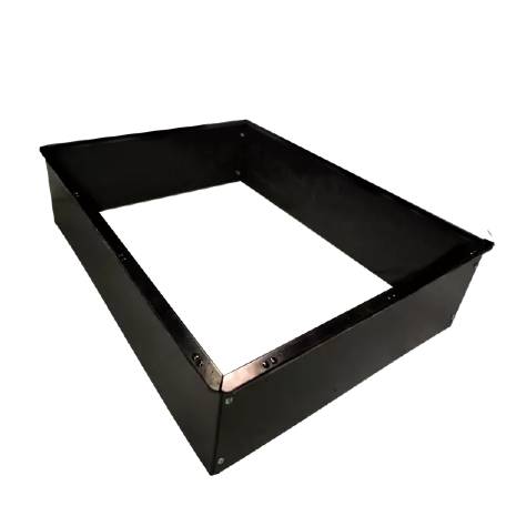 Snigelkant halvpallskrage 800x600 mm svart
