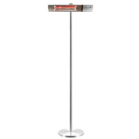 Terrassvärmare golvmodell 500/1000/1500 W, GT, med fjärrkontroll, Silver