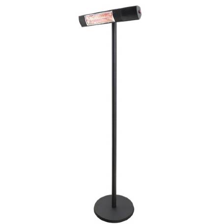 Terrassvärmare golvmodell 500/1000/1500 W, GT, med fjärrkontroll, Svart