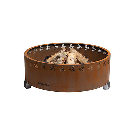 Eldstad Legend ø 116 cm i Corten