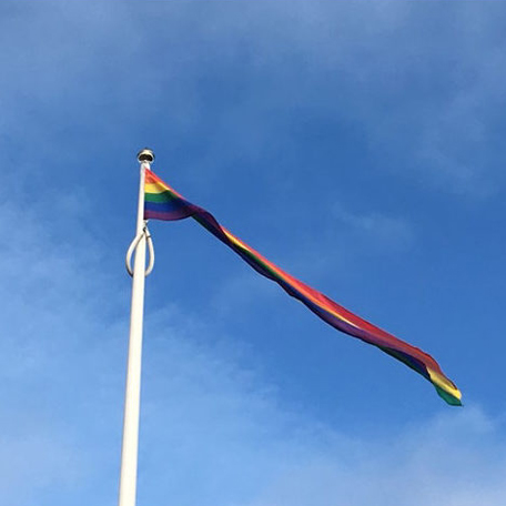 Regnbågsvimpel - 300 cm