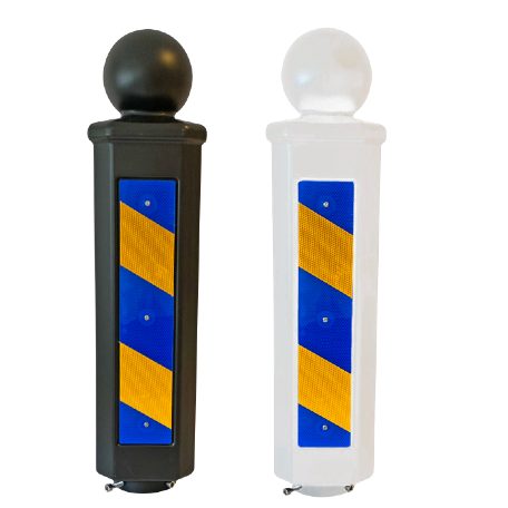 Plastpollare med reflex