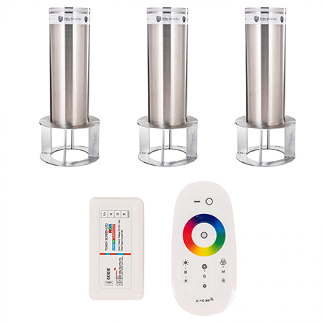 Fasta Pollare med LED - 3 Pack